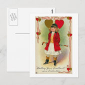 Jagen voor een liefje briefkaart (Voorkant / Achterkant)