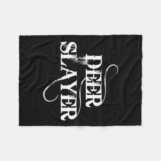 Jagen zegt hertendoder fleece deken (Voorkant (Horizontaal))