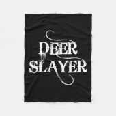 Jagen zegt hertendoder fleece deken (Voorkant)