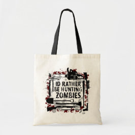 Jagende Zombieën Tote Bag