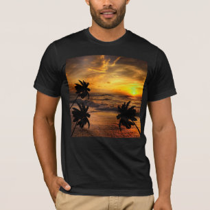 JAGENDE ZONSONDERGANGEN OCEAN UITZICHT NATUUR T-Sh T-shirt