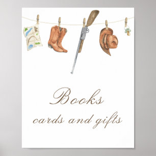 Jager baby shower - boeken, kaarten en cadeaus  poster