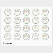 Jager baby shower ronde sticker (Vel)