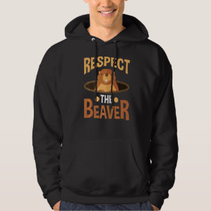 Jager Beaver Bos Dier Respect de B Hoodie