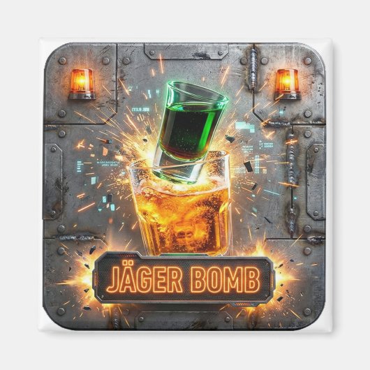 Jäger Bomb Energy Drop Magneet (Voorkant)