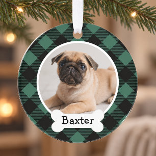 Jager Buffalo Plaid Op Maat Huisdier Puppy Hond Fo Ornament