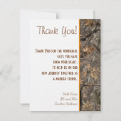 Jager Camouflage Chic Trouwkaart Bedankkaartje Bedankkaart (Voorkant)