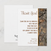 Jager Camouflage Chic Trouwkaart Bedankkaartje Bedankkaart (Voorkant / Achterkant)