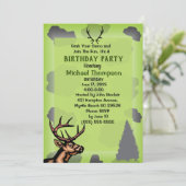 Jager Camouflage Verjaardagsfeest Kaart (Staand voorkant)