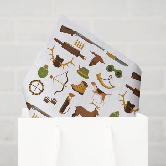 Jager Decoupage Papier, Jacht Buitenleven Tissuepapier (Cadeauzakje)
