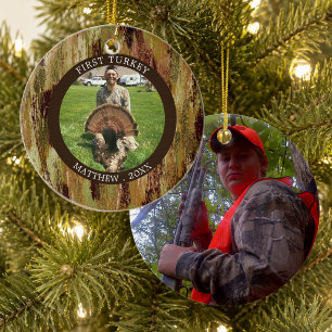 Jager EERSTE KALKOOEN Foto Camouflage Gepersonalis Keramisch Ornament
