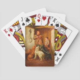 Jager en jongen door Arthur Fitzwilliam Tait 1876 Pokerkaarten