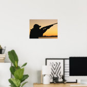 Jager en Pistool Poster (Thuiskantoor)
