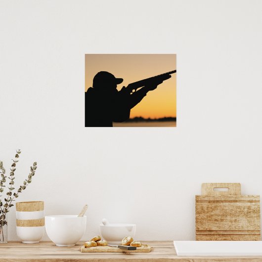 Jager en Pistool Poster (Keuken)