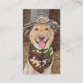  jager/Gevist gids Visitekaartje (Achterkant)