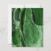 Jager Groen Agate Zilver Save the Date (Achterkant)