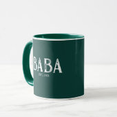 Jager Groen Baba Oprichtingsjaar Mok (Voorkant links)