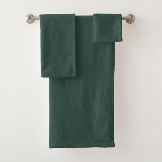 Jager groen effen kleur bad handdoek (Insitu)