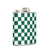 Jager Groen en Wit Geruit Heupfles (Rechts)