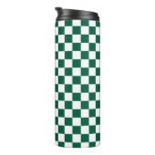 Jager groen en wit geruit thermosbeker (Geroteerd rechts)