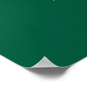 Jager groen goud beige trouw welkom poster (Hoek)