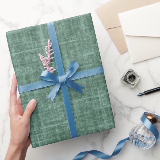 Jager groen linnen cadeaupapier (Geschenken)