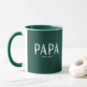 Jager Groen Papa Oprichtingsjaar Mok