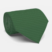 Jager Groen Pinstripe Stropdas (Opgerold)