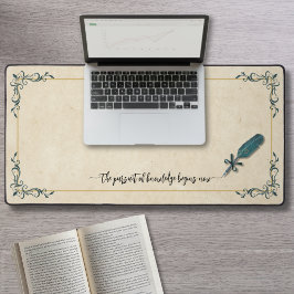 Jager groen vintage ganzenveer student bureau mat