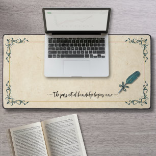 Jager groen vintage ganzenveer student bureau mat