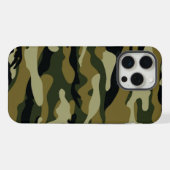 Jager groene camouflage iPhone hoesje (Achterkant horizontaal)