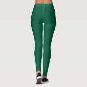 Jager groene effen kleur leggings (Achterkant)