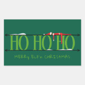 Jager Groene Elf Schelmenstreken Rechthoekige Sticker (Voorkant)