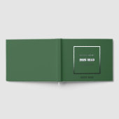 Jager groene kleur school afstuderen gastenboek (Volledig)