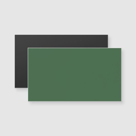 Jager groene magnetische visitekaart (Voorkant / Achterkant)