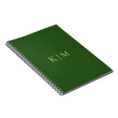 Jager groene spiraal notebook notitieboek (Rechterzijde)