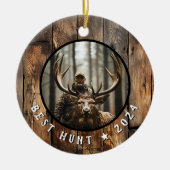 Jager Herdenkingsaandenken Jaar Keramisch Ornament (Voorkant)