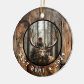 Jager Herdenkingsaandenken Jaar Keramisch Ornament (Links)