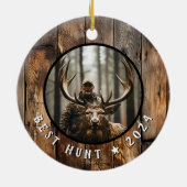 Jager Herdenkingsaandenken Jaar Keramisch Ornament (Achterkant)