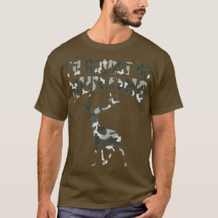 Jager ID LIEVER JAGEN Herten Groen Camo Vader T-shirt