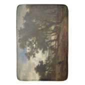 Jager in een landelijk landschap badmat (Voorkant Verticaal)