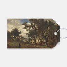 Jager in een landelijk landschap