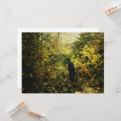 Jager in het bos kaart (Voorkant / Achterkant in situ)