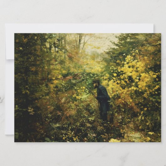 Jager in het bos kaart (Voorkant)