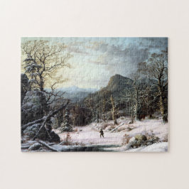 Jager in Winterhout George Henry Durrie Legpuzzel