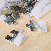 Jager in Winterwoud George Henry Durrie Legpuzzel (Zijkant)