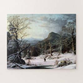 Jager in Winterwoud George Henry Durrie Legpuzzel