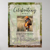 Jager, Jacht, Celebratie van het leven, rouwfoto Poster (Voorkant)