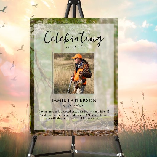 Jager, Jacht, Celebratie van het leven, rouwfoto Poster