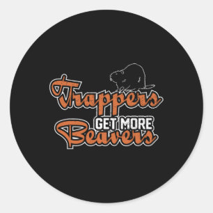 jager jager jager voor het vangen van tonnara's ronde sticker